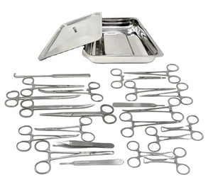 Best Quality Manual Minor Surgery Instruments <b>Set</b> with Aluminum <b>Box</b> Reusable Stainless Steel Surgical <b>Tools</b> CE Certified - Product Image 1
