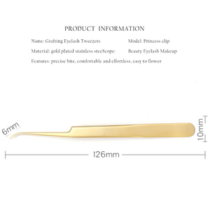 Pince à épiler en acier inoxydable de haute qualité à pointe inclinée, outil professionnel pour l'épilation des sourcils, marque privée, outil de manucure - Product Image 2