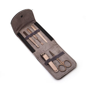 Juego de Manicura y Pedicura Profesional Clásico OEM de Acero Inoxidable con Kit de Cuidado de Uñas de Resorte Único, Herramientas para Cutículas y Estuche Portátil - Product Image 4