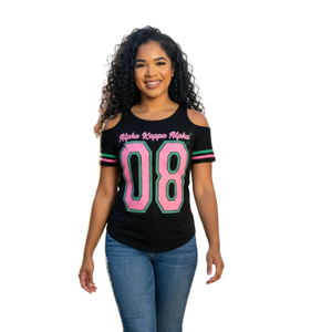 Camiseta de Lujo para Mujer con Hombros Descubiertos y Estampado, de Algodón Suave con Manga Recortada, Blusa Casual de Moda para Uso Diario - Product Image 5