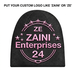 Gorro de Punto Acrílico ZAINI ZI-006 Premium de 280 GSM, 100% Acrílico, Unisex, Gorro de Invierno Suave y Cálido, Color Negro, Bordado de Personajes Deportivos OEM - Product Image 6