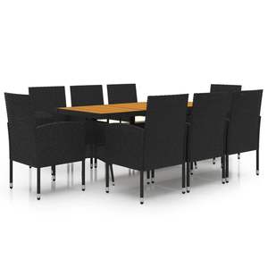 Set da Pranzo Moderno Rettangolare per Esterni, Sedute da Giardino per 8 Persone, Elegante e Pratico - Product Image 2