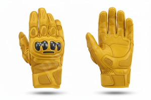 Gants de moto robustes en matériau personnalisé, protection des articulations renforcée, respirants, antidérapants, gants de moto à doigts entiers - Product Image 2