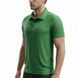 Vente directe d'usine - Polo homme de haute qualité 100% coton tricoté, décontracté, pour le golf, style streetwear. - Product Image 3