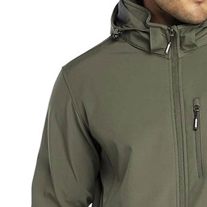 Chaqueta Cortavientos de Lona con Capucha para Hombre, Calidad Premium, Transpirable, Resistente al Viento e Impermeable, Ecológica, con Logotipo Frontal - Product Image 5