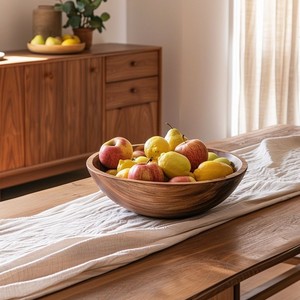 <b>High</b> Demand Wooden Serving Bowl Acacia Salad Fruit Bowl for <b>Kitchen</b> Dining <b>Table</b> Eco Friendly Food Safe Factory Bulk Supply Home - Product Image 6