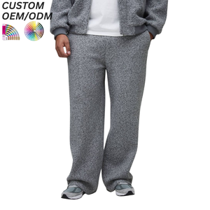 Plus Size Mens Loose Printed <b>Drawstring</b> Breathable Eco-Friendly Cotton <b>Trousers</b> Casual Straight Leg Pants Custom Logo OEM ODM - Product Image 1