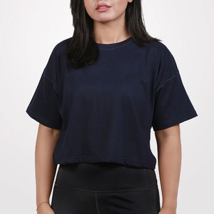 Camiseta Deportiva Holgada y Transpirable para Mujer, Estilo Crop Top, Ideal para Gimnasio, Fitness y Yoga - Product Image 1