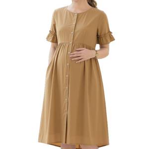 Ropa de Maternidad de Algodón Premium de Fábrica Directa, Cómoda, Suave, Transpirable y Elástica para Uso Diario Durante el Embarazo - Product Image 6