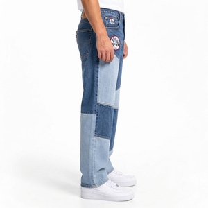 Pantalon en jean pour homme, texture douce, confortable pour un usage quotidien, fabrication OEM, tissu en jean premium lavé, fermeture à boutons, durable - Product Image 6
