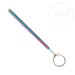 Al Mida Healthcare Low Price Disposable <b>Plastic</b> Anti-fog Color Clastic Dental Mouth <b>Mirror</b> CE Certified Class II for Teeth - Product Image 3