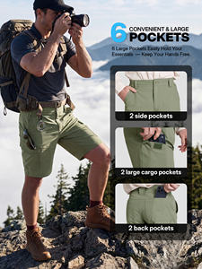 Shorts en sergé de coton personnalisés pour hommes, broderie logo, vierges, pour la gym, la course et le quotidien – Vente en gros premium - Product Image 5