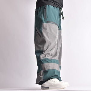 Pantalón deportivo de cintura alta para hombres y mujeres hecho de poliéster invierno al aire libre cálido nieve esquí pantalones cintura ajustable pantalones de nieve - Product Image 1