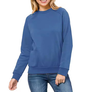 Sweat-shirt d'hiver tendance pour femmes, 100% coton, tissu doux, respirant, écologique, design personnalisé, logo sur le devant - Product Image 1