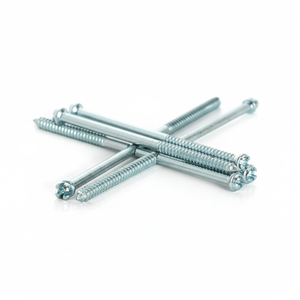 Tornillos para Madera PDC de Doble Rosca Métrica/Pulgada M6-M12, Cabeza Ranurada, Rosca Parcial, Clase 4.8 y 6.8, Acero al Carbono Zincado DIN - Product Image 1