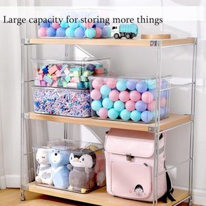 Set di 5 Contenitori Trasparenti per Alimenti, Scatole Impilabili con Coperchio per Organizzazione (3 XL + 2M) - Product Image 5