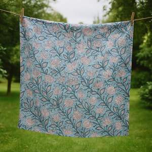 Textil Decorativo para el Hogar de Primera Calidad, 100% Algodón, Estampado a Mano, Suave, Sostenible, Hecho a Mano por Artesanos de Jaipur, para Mesa y Cama - Product Image 1