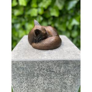Sculpture de renard endormi en bronze à prix de gros, décoration originale pour la maison et le jardin - Product Image 1