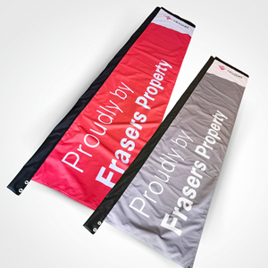 Bandera Rectangular de Poliéster para Exteriores con Diseño de Diamante Azul Marino, Impresión Digital, Duradera, Promocional, con Asta de Aluminio - Product Image 6