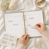 Organisateur de mariage LABON personnalisé vert sauge en cuir végétalien avec reliure dorée, carnet de luxe pour mariée, cadeau, papeterie en gros