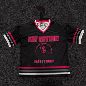 Maillot de supporter américain personnalisé de qualité supérieure, manches courtes, avec motif imprimé, respirant, vente chaude, OEM - Product Image 3