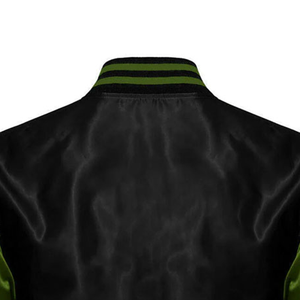 Blouson Bomber Unisexe en Satin Personnalisable avec Logo, Boutons Cachés, Léger, Sportif, Style Universitaire, Écologique, Respirant, Broderie, Printemps - Product Image 6