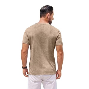 T-shirt décontracté à manches courtes en jersey polyester/coton de haute qualité pour homme, respirant et à séchage rapide - Product Image 2