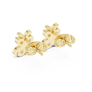 Pendientes de Diamantes Cultivados en Laboratorio con Corte Redondo, Oro de 14K/18K, Diseño de Mariposa con Cuatro Piedras de Diamante, 0.36CT DEF VVS, Joyería Elegante para Novias, ODM - Product Image 5