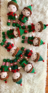 Juego de Muñecos Amigurumi de Ganchillo Navideños de Fantasía, Precio Económico, Gran Venta, Modelo Educativo de Algodón a Escala 1:4, Juguete de Santa Claus y Reno - Product Image 2