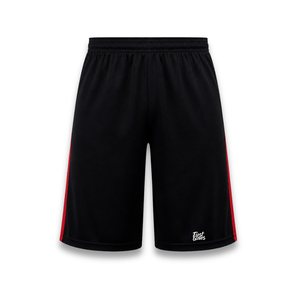 Custom Men's Red Black Striped Soccer Jersey Set V-Neck Short Sleeve Breathable Printed <b>Moisture</b> Wicking Polyester Uniform - Product Image 6