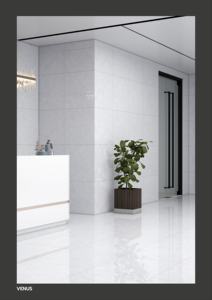 HILITE 600x600 Dark Grey <b>Rustic</b> Porcelain Tile for <b>Bathroom</b> and Kitchen Floor and Wall Tile Anti slip Glossy Finished - Product Image 2