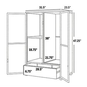 Armadio/Mobiletto da Esterno Marrone Misto con Ripiani per Capannoni e Necessità di Stoccaggio - Product Image 6