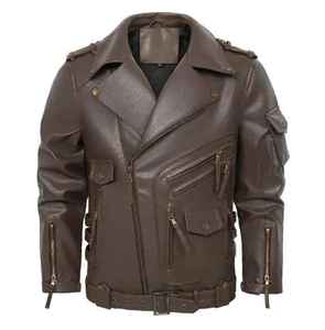 แจ็คเก็ตหนังผู้ชายคุณภาพพรีเมียม ราคาดีที่สุด แจ็คเก็ตหนังคุณภาพสูงสุด แจ็คเก็ตหนังใส่สบายสำหรับฤดูหนาว - Product Image 5