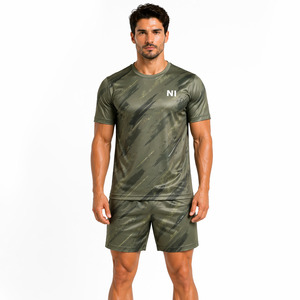 Conjunto Deportivo de Secado Rápido para Hombre, Ropa para Correr, Fitness y Gimnasio, Logotipo Personalizado Disponible, Suministro al por Mayor, Fabricante OEM - Product Image 4