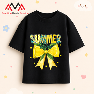 เสื้อยืดแขนสั้นพิมพ์ลายกราฟิก ระบายอากาศได้ดี ผ้าฝ้ายผสมสแปนเด็กซ์ สวมใส่สบาย เหมาะสำหรับชายหาดและสตรีทแวร์ สีดำ - Product Image 1