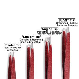 Eco Friendly Japanese Stainless Steel Slanted Tip Diamond Grip New Design <b>Eyebrow</b> <b>Tweezers</b> Plasma Colors Hair Plucking <b>Tweezers</b> - Product Image 3