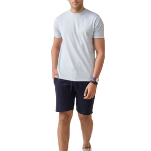 T-shirt décontracté uni en coton respirant pour homme, 230 GSM, coupe épaules tombantes, personnalisable, imprimé haute qualité, grammage lourd - Product Image 2