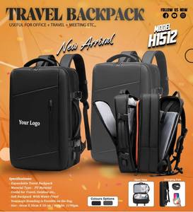 Sac à dos de voyage extensible pour les voyages d'affaires et les réunions, sac à dos imperméable pour ordinateur portable pour les professionnels, hommes et femmes - Product Image 3