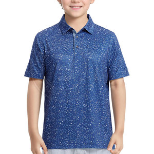 Polo de golf décontracté et élégant pour jeunes, en tissu extensible doux de qualité supérieure, offrant un confort durable pour l'extérieur - Product Image 1
