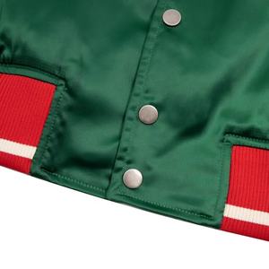 Chaqueta Varsity Informal de Tela Satinada al Por Mayor 2025, Hecha de Satén de Primera Calidad, la Mejor Tela - Product Image 5