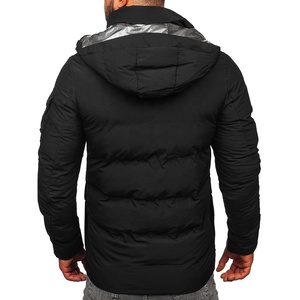 Chaqueta Acolchada Personalizada OEM Ultraligera, Reversible, Impermeable, Transpirable y Ecológica, con Capucha, Cuello con Capucha, Material de Lona Resistente al Viento para Hombre - Product Image 4