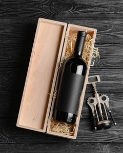 Vintage Wooden Wine <b>Crate</b> Handmade Craftsmanship Beverage Storage <b>Box</b> Wedding Celebration Present Decorative Display - Product Image 1