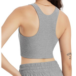 Top Deportivo Corto de Yoga para Mujer, Personalizado, con Relleno Extraíble, Transpirable, Soporte Medio, Sin Tirantes, para Gimnasio y Yoga - Product Image 5