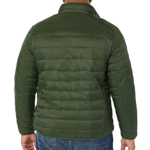 Men's Casual Winter Puffer Jacket-Eco-Friendly Breathable Zipper Stand Collar Front Logo Customized OEM Service High Quality - Product Image 5