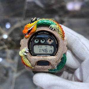 Reloj Deportivo Digital de Lujo con Diseño de Dragón, Resistente a Impactos, Resistente al Agua 20 Bar, Caja de Resina, Moissanita, Unisex - Product Image 1