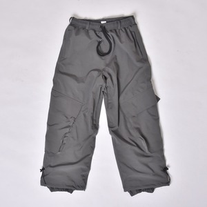 Nuevos Pantalones de Nieve Cargo Grises de Moda 2026, Impermeables y Cortavientos 10.000 mm, con Cintura Ajustable con Cordón y Múltiples Bolsillos, con Bajo Ajustado - Product Image 1