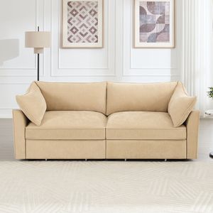Sofá Loveseat de 2 Plazas con Cajones Extraíbles, Excelente Espacio para Salas de Estar Pequeñas - Product Image 1