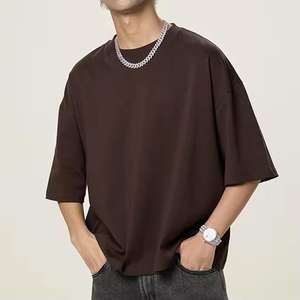 Camisetas Personalizadas de Alta Calidad para Hombre, Corte Cuadrado, Estilo Oversize, Lavado Ácido, 100% Algodón, Tejido de Lana Peinada, Ecológicas y Transpirables - Product Image 4