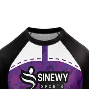 Rashguard personnalisé à séchage rapide, respirant, UPF50+, écologique, antibactérien, unisexe, manches courtes - Product Image 4