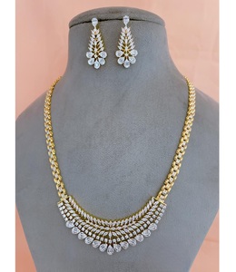 Gorgeous Best Quality <b>Gold</b> Plated Stones Look <b>Necklace</b> <b>Set</b> With <b>Earrings</b> for Wedding Festive Wear Collection For Women - Product Image 1